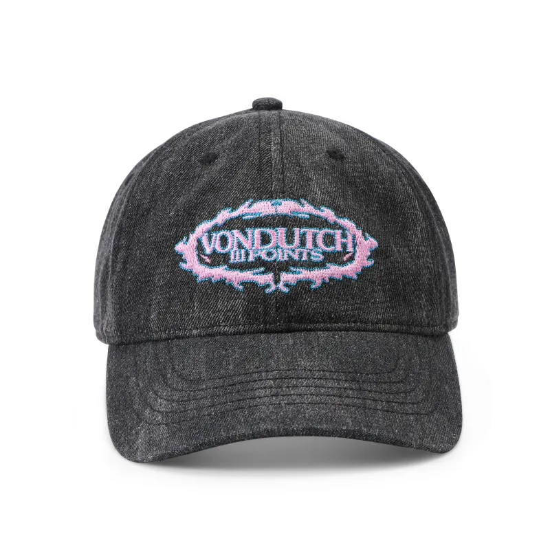 III Point Trucker Hat - Black & Pink made by Von Dutch