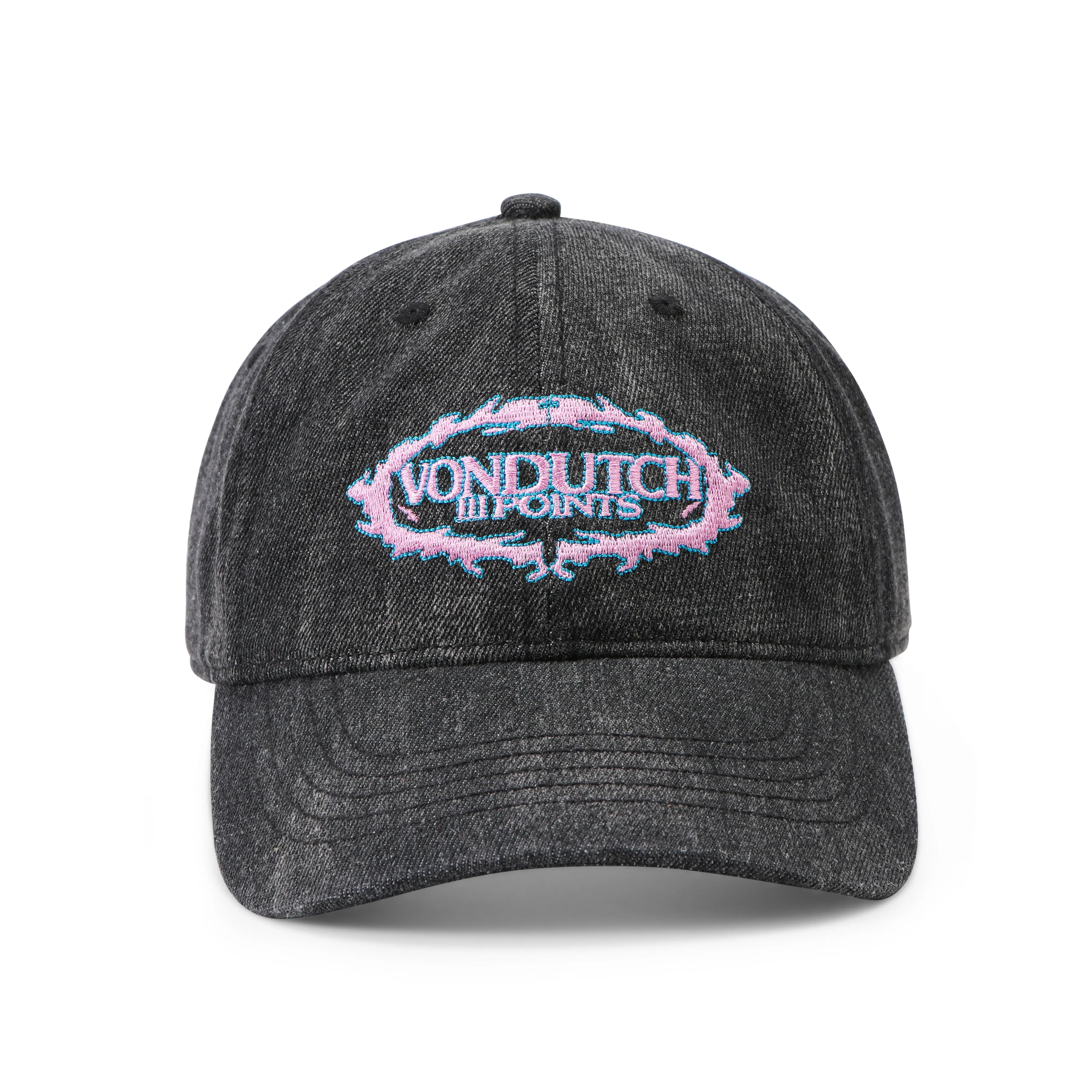 III Point Trucker Hat - Black & Pink sold by Von Dutch