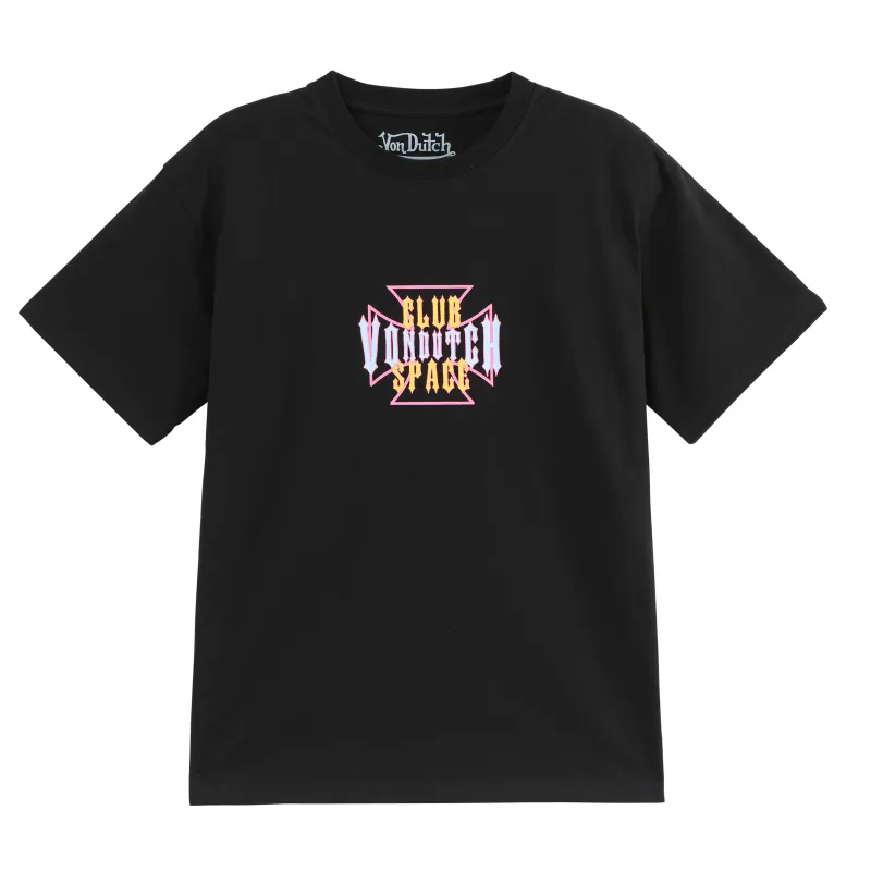 VON DUTCH X CLUB SPACE TEE - BLACK made by Von Dutch