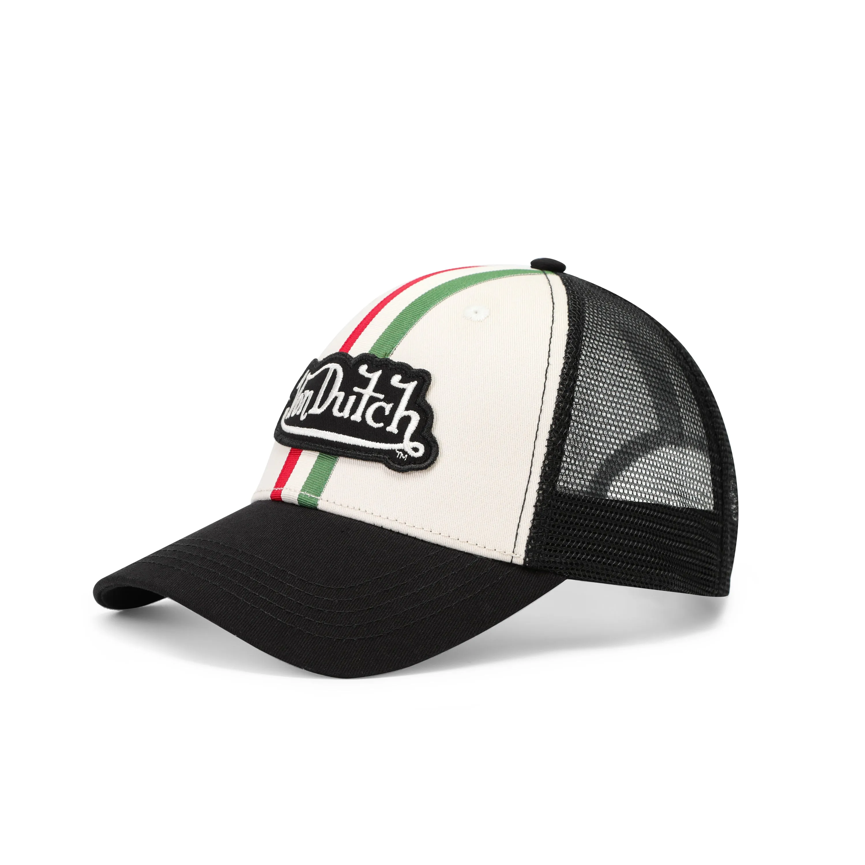 Euro Stripe Trucker Hat - Cream sold by Von Dutch product image thumbnail 2