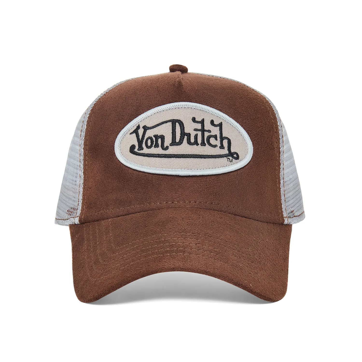 Brown Suede Trucker Hat sold by Von Dutch
