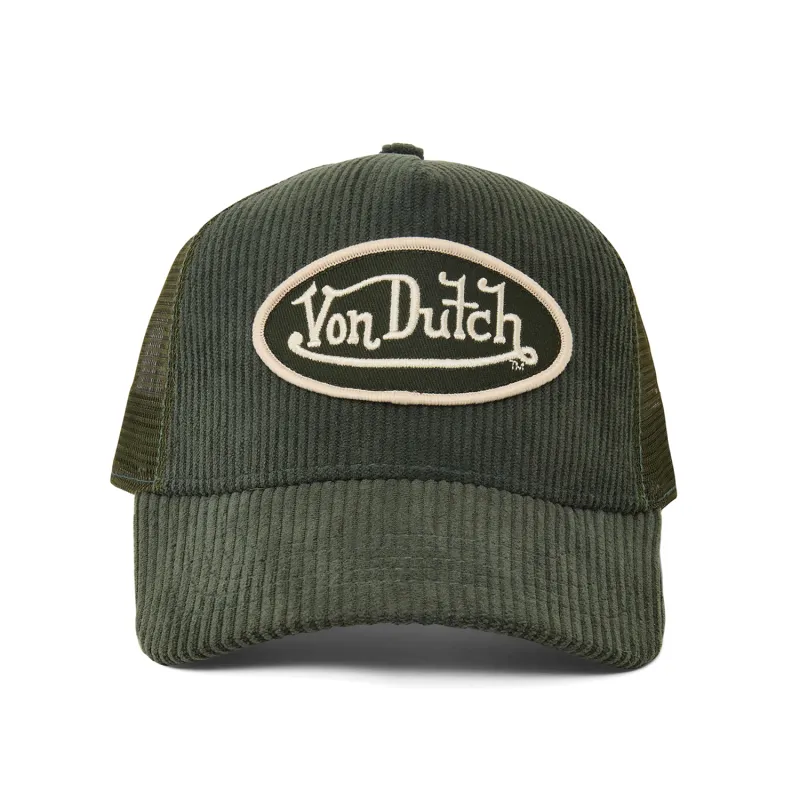 Olive Cordutch Trucker Hat made by Von Dutch
