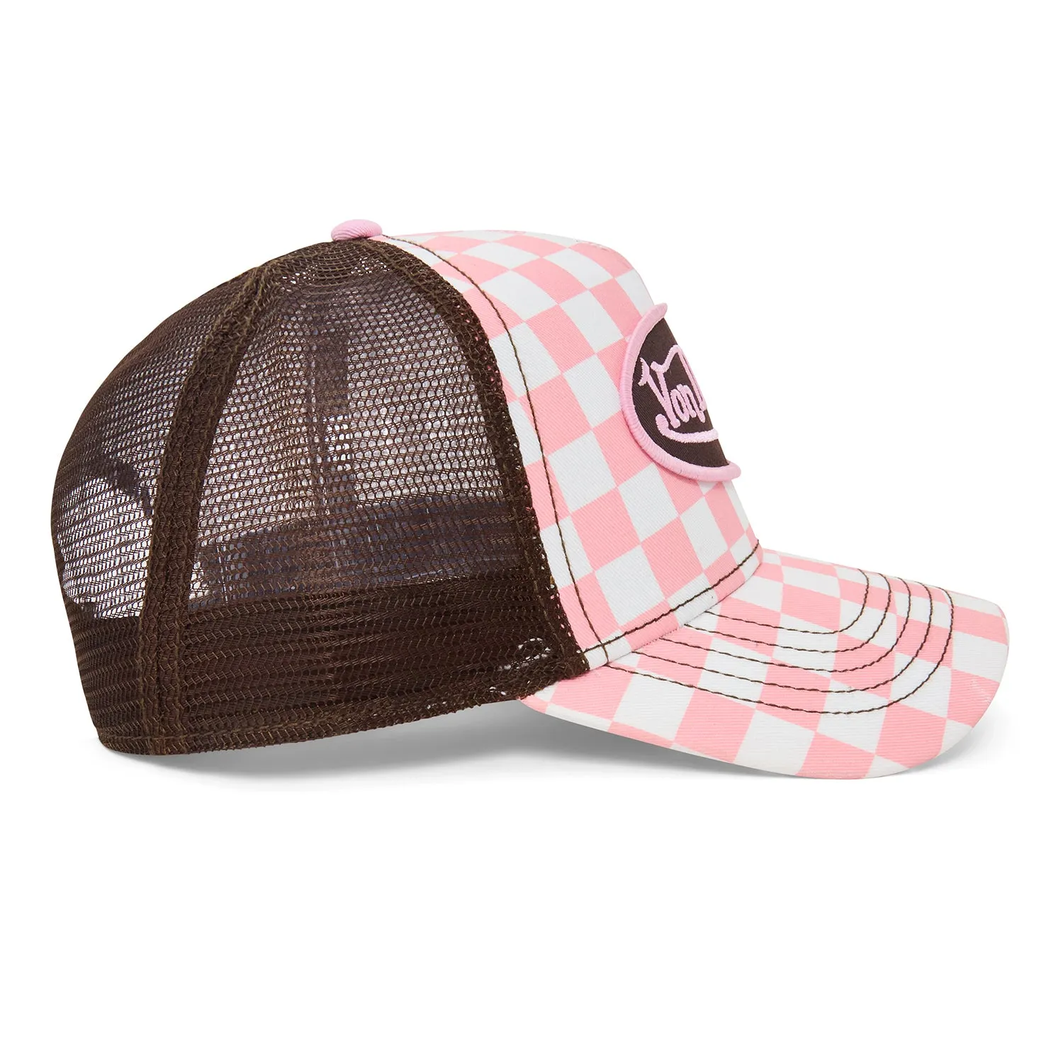 Pink Checker Trucker Hat sold by Von Dutch product image thumbnail 3