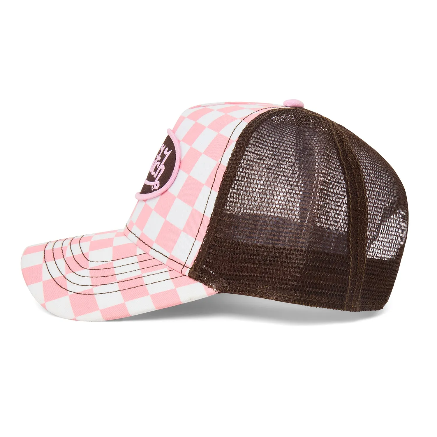 Pink Checker Trucker Hat sold by Von Dutch product image thumbnail 2