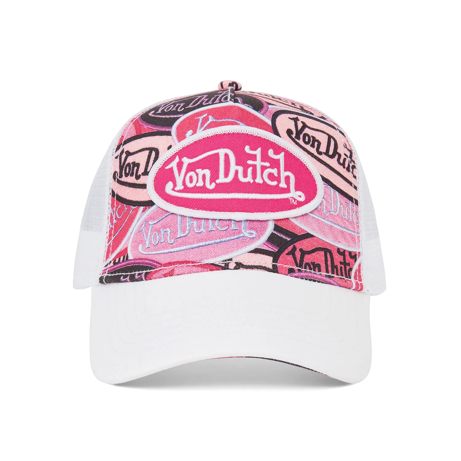 Pink Billboard Trucker Hat sold by Von Dutch