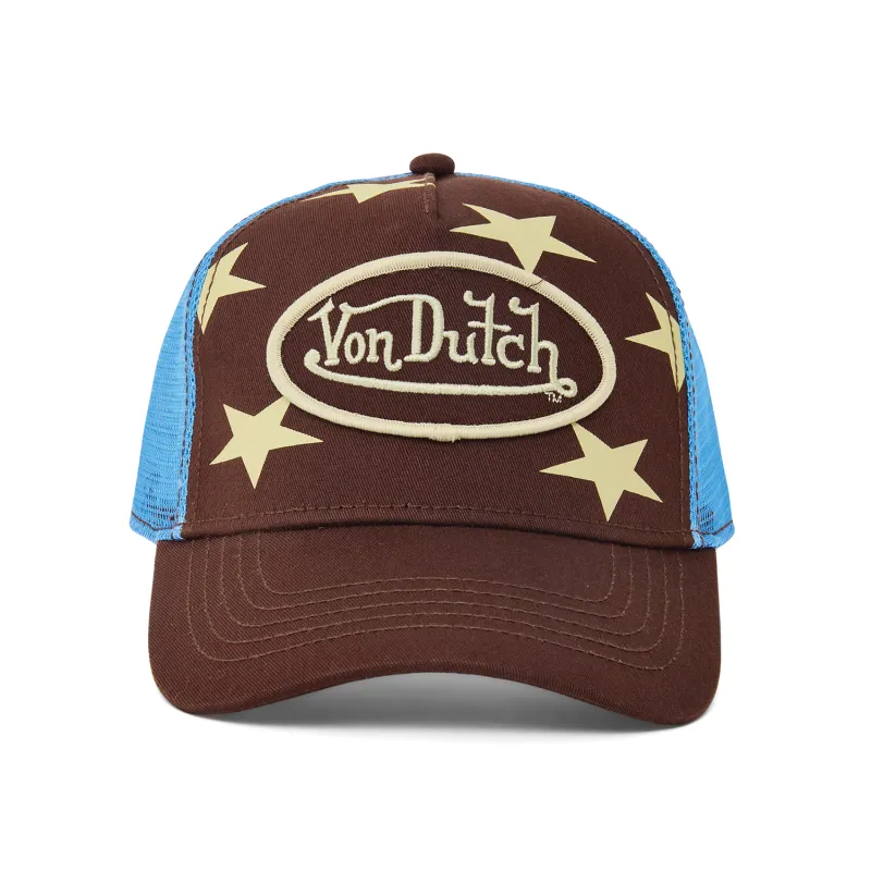 Burgundy Americana Trucker Hat made by Von Dutch