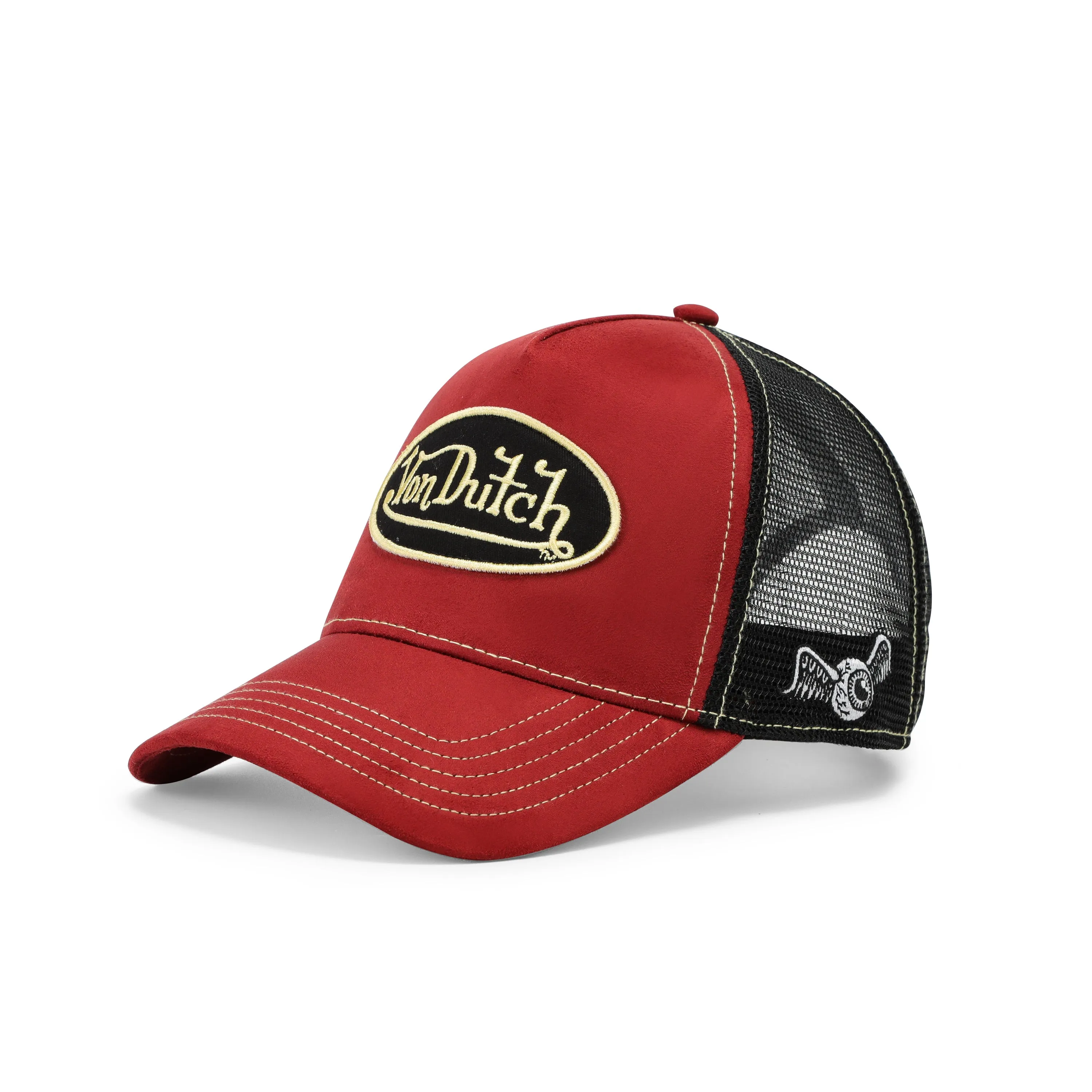 Suede Trucker Hat - Burgundy sold by Von Dutch product image thumbnail 2