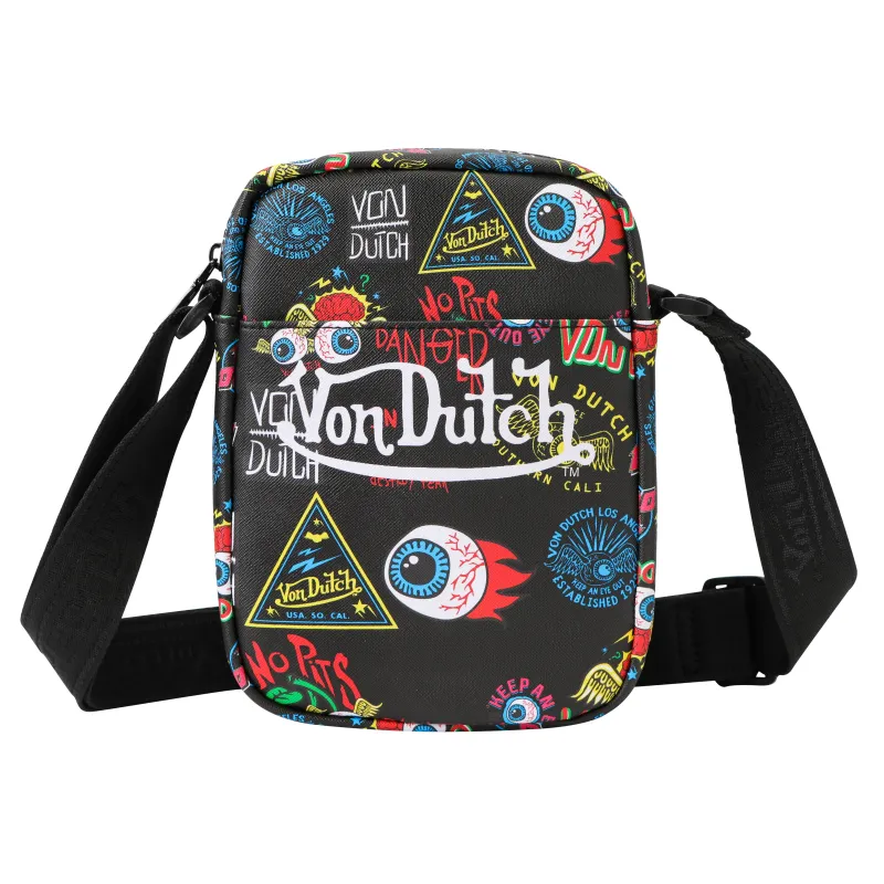 Men's JAX Crossbody Bag - Black made by Von Dutch