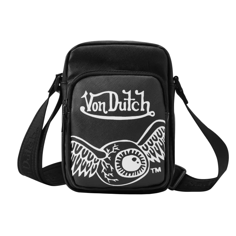 Men's Flying Eye Crossbody Bag - Black made by Von Dutch