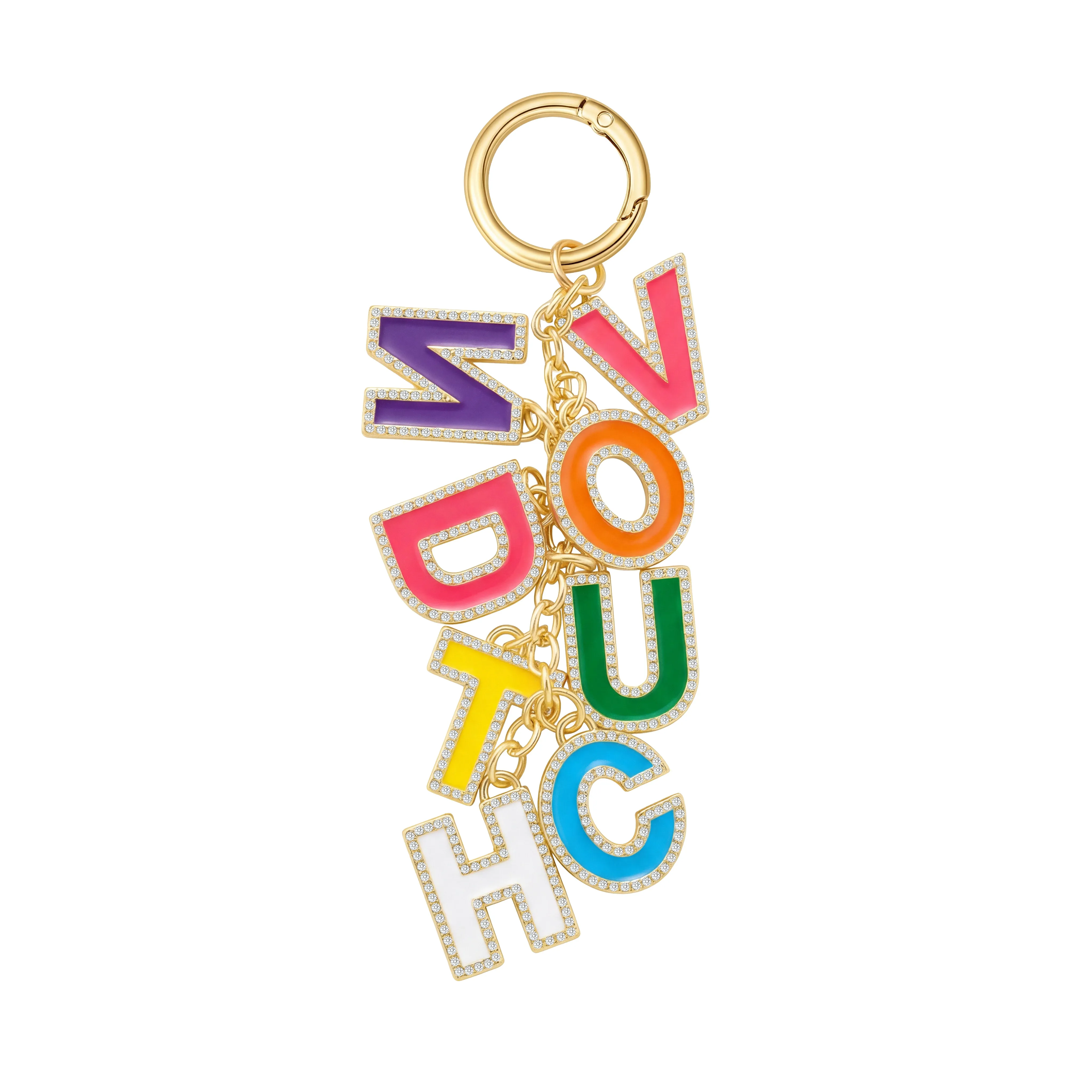VON DUTCH LETTER KEYCHAIN - GOLD sold by Von Dutch