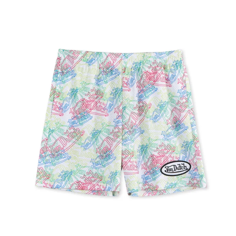 Men's Mesh Shorts - Neon Logo made by Von Dutch