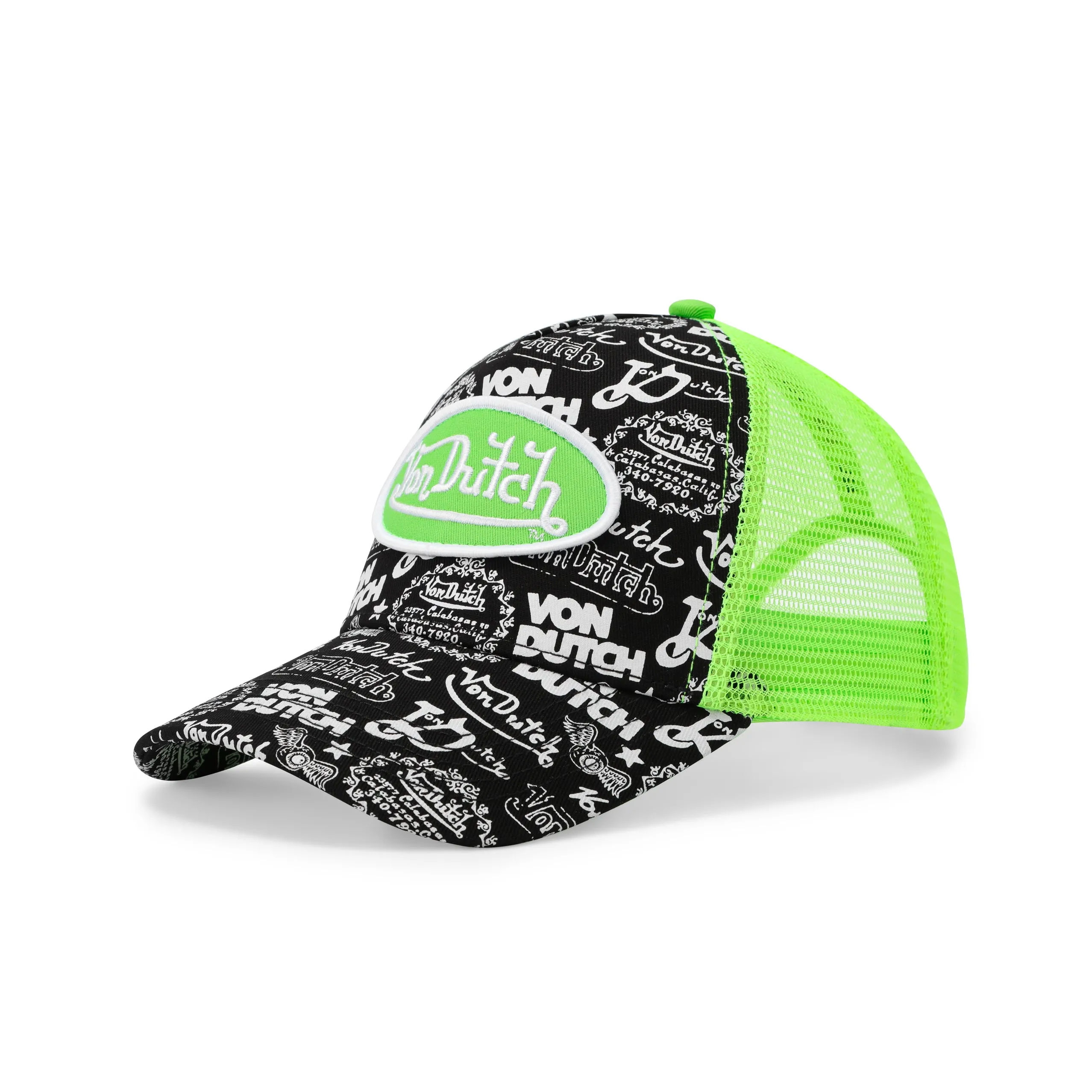 Logo Stamp Trucker Hat - Black and Green sold by Von Dutch product image thumbnail 2