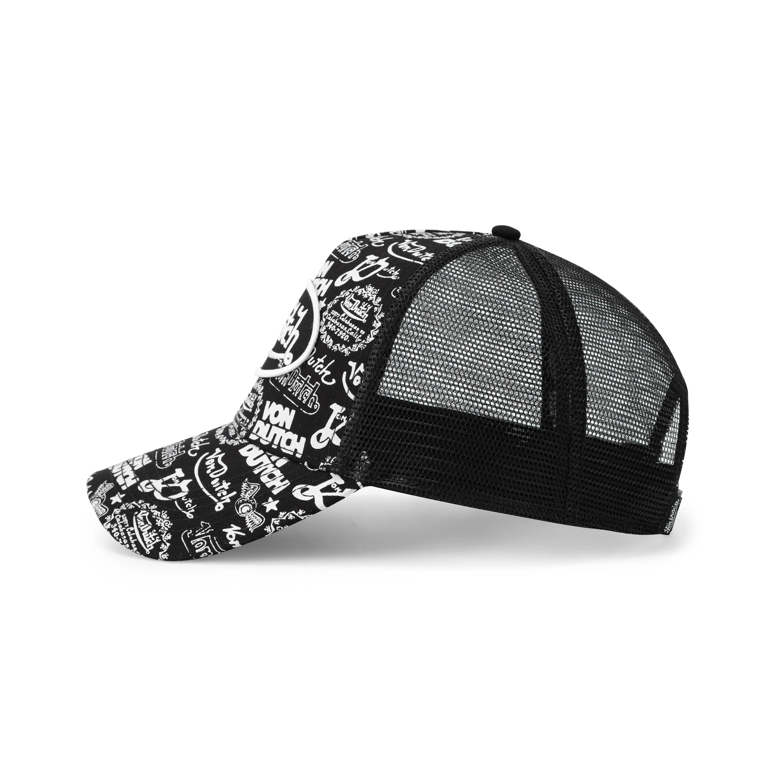 Logo Stamp Trucker Hat - Black and White sold by Von Dutch product image thumbnail 3
