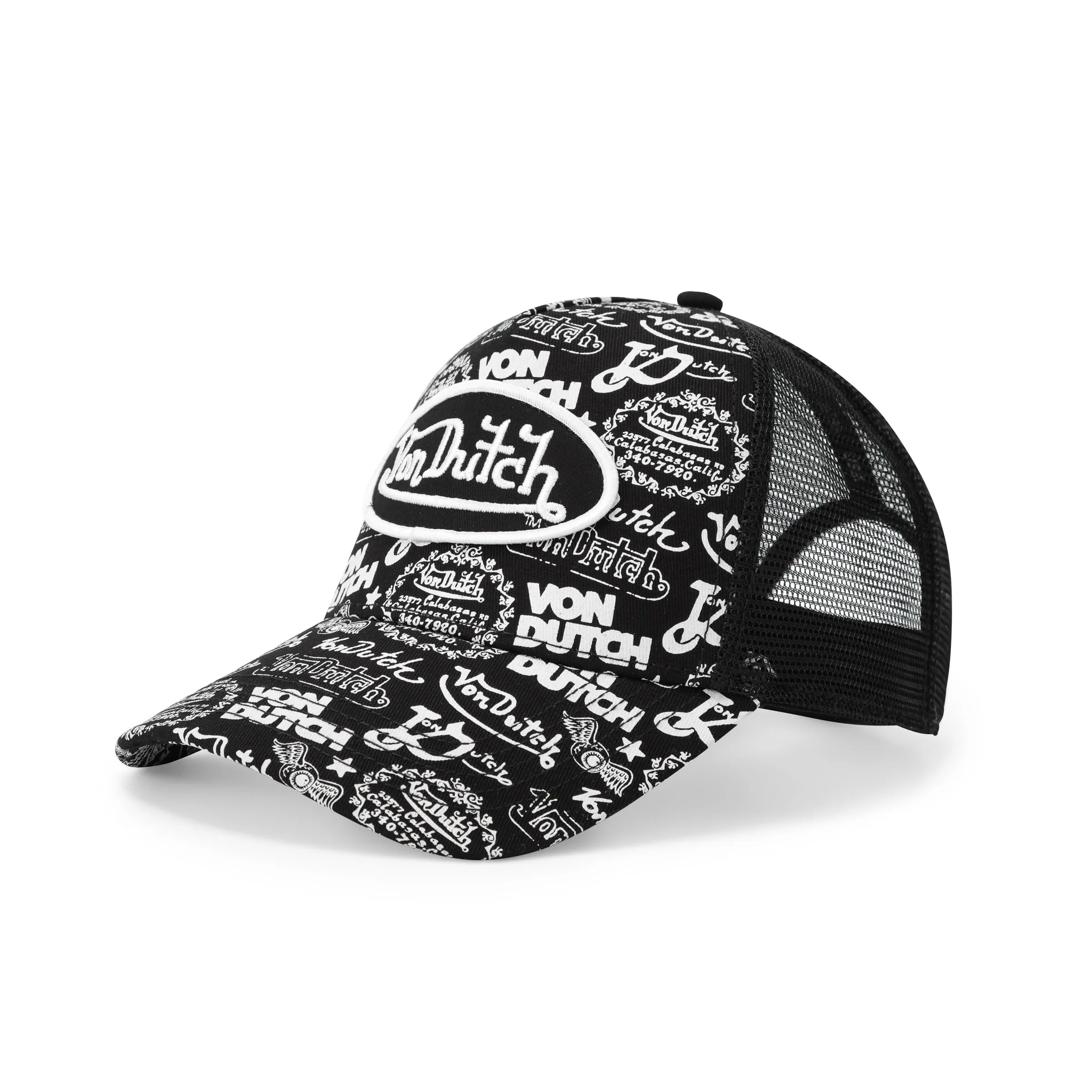 Logo Stamp Trucker Hat - Black and White sold by Von Dutch product image thumbnail 2