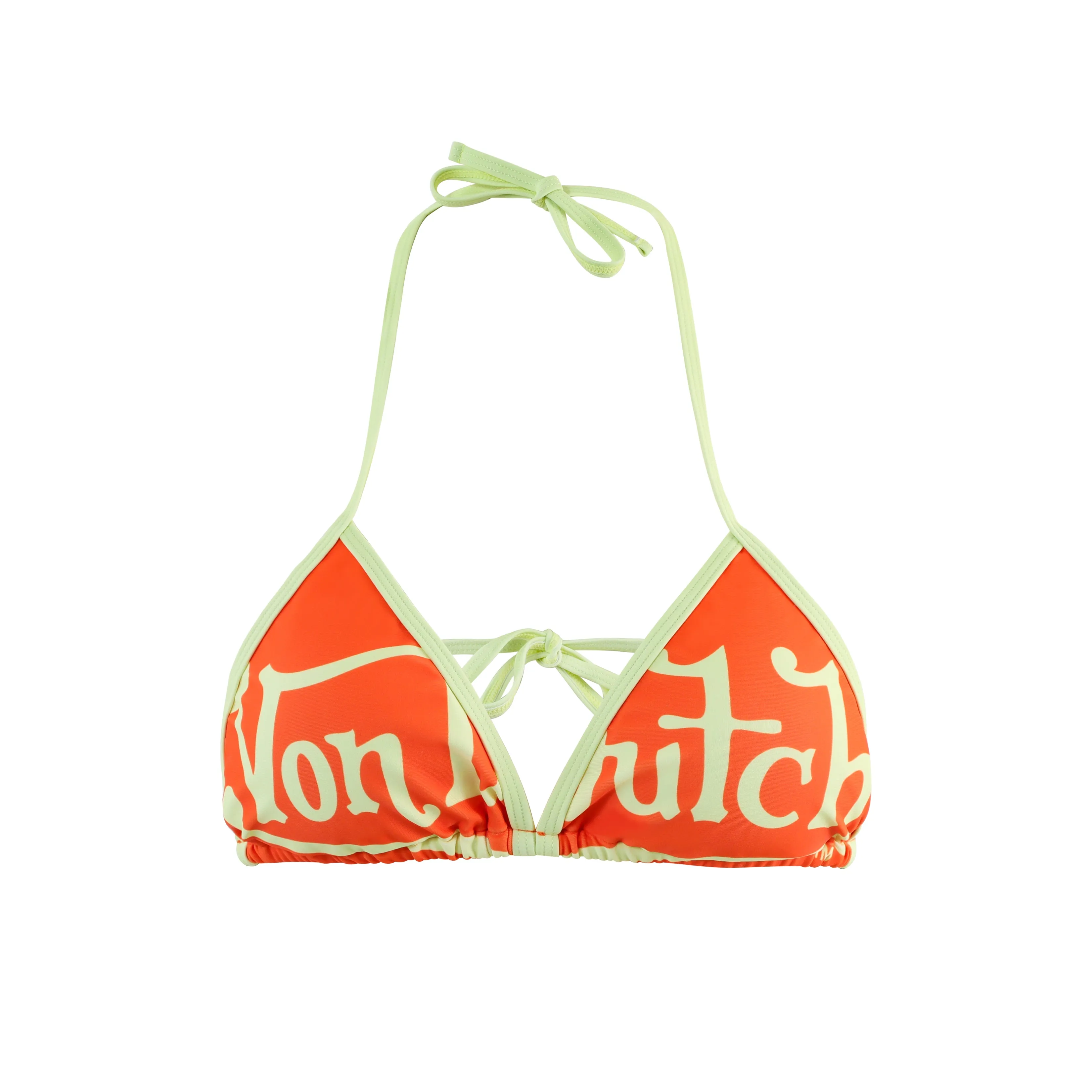 TWO TONE BIKINI TOP - ORANGE sold by Von Dutch