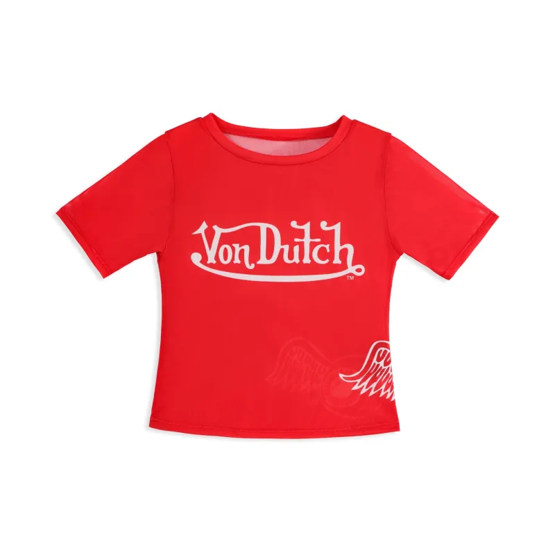 FLYING EYE SWIM TEE - RED made by Von Dutch