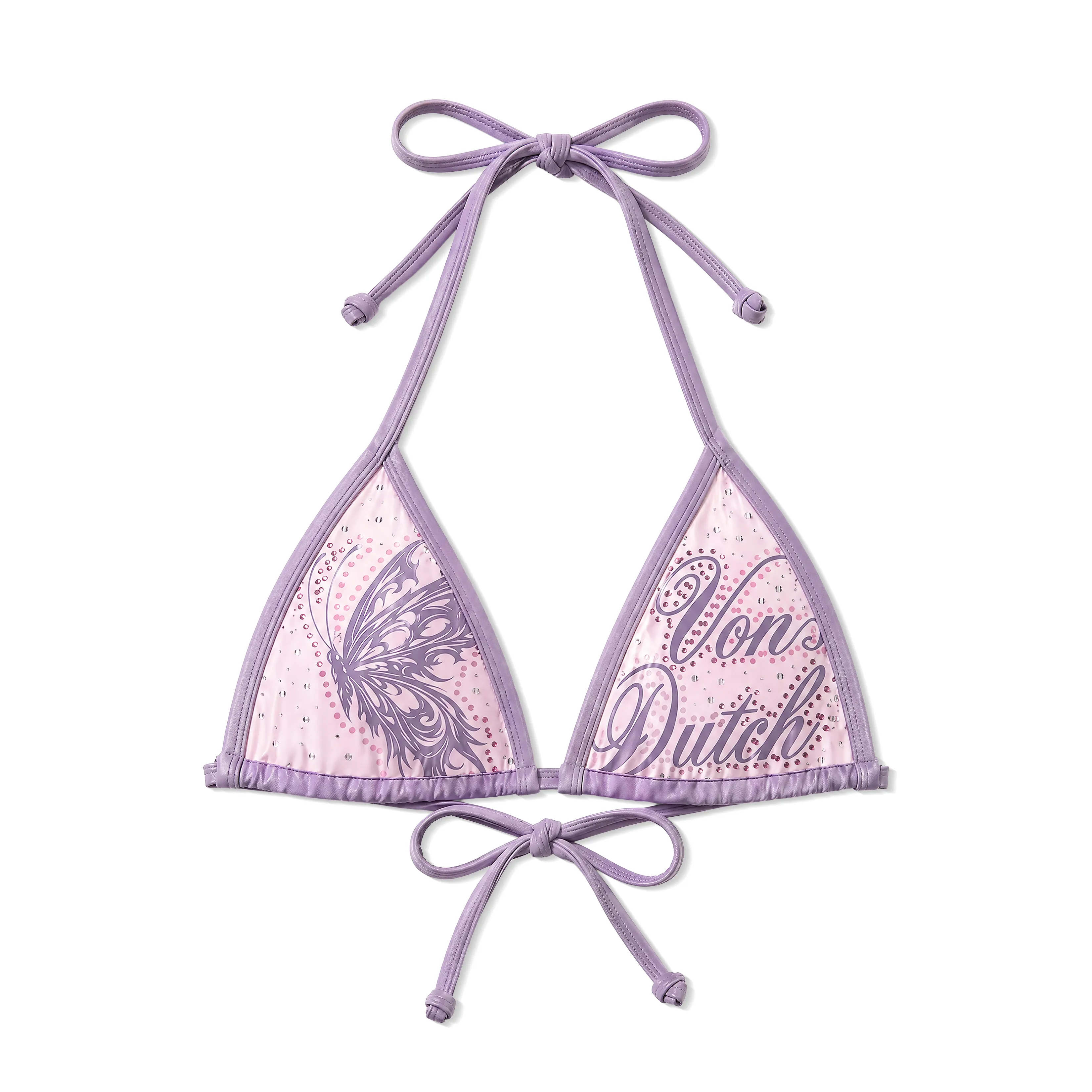RHINESTONE BIKINI TOP - LAVENDER sold by Von Dutch product image thumbnail 4