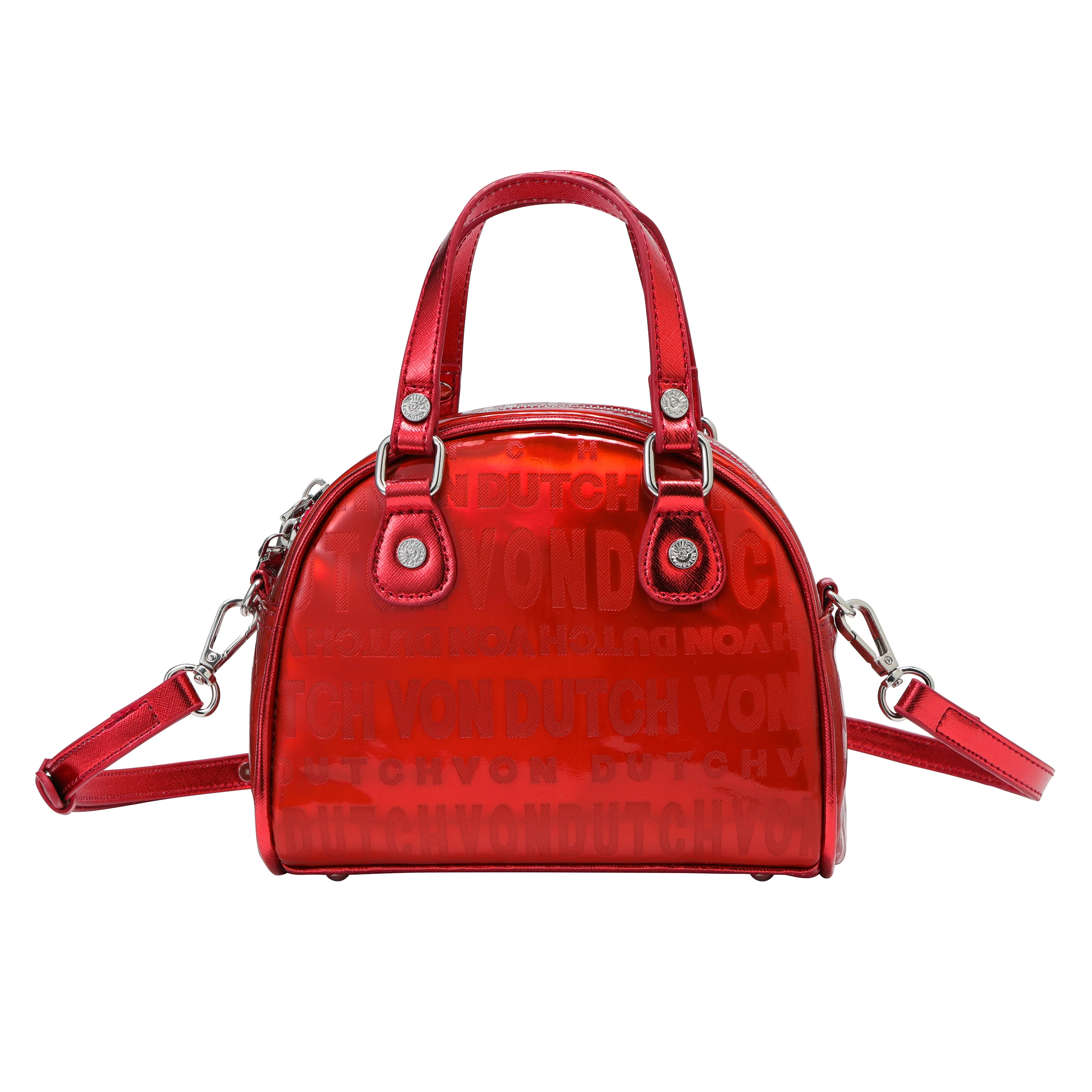 Metallic Red Reflective Bowling Bag sold by Von Dutch product image thumbnail 5
