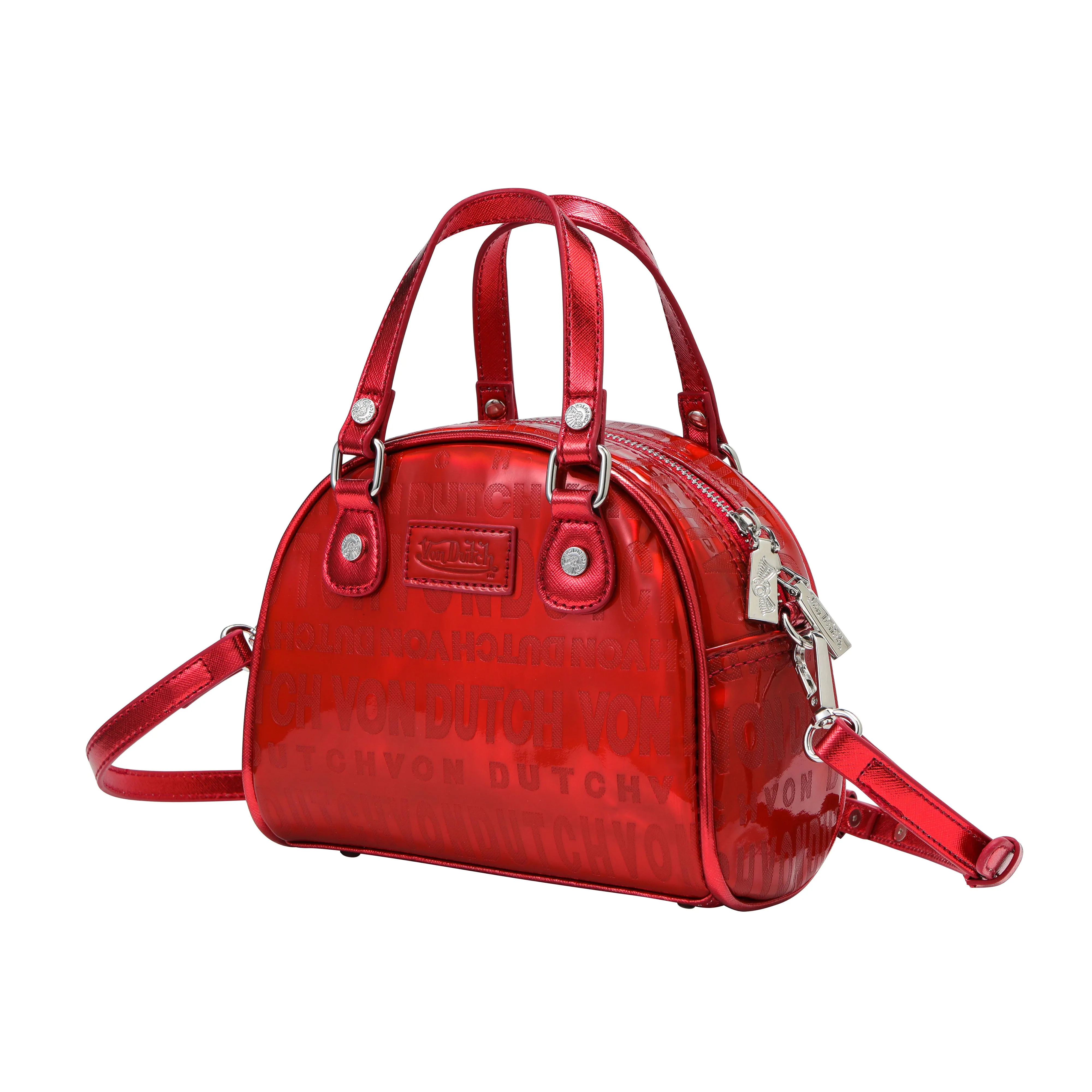 Metallic Red Reflective Bowling Bag sold by Von Dutch product image thumbnail 2