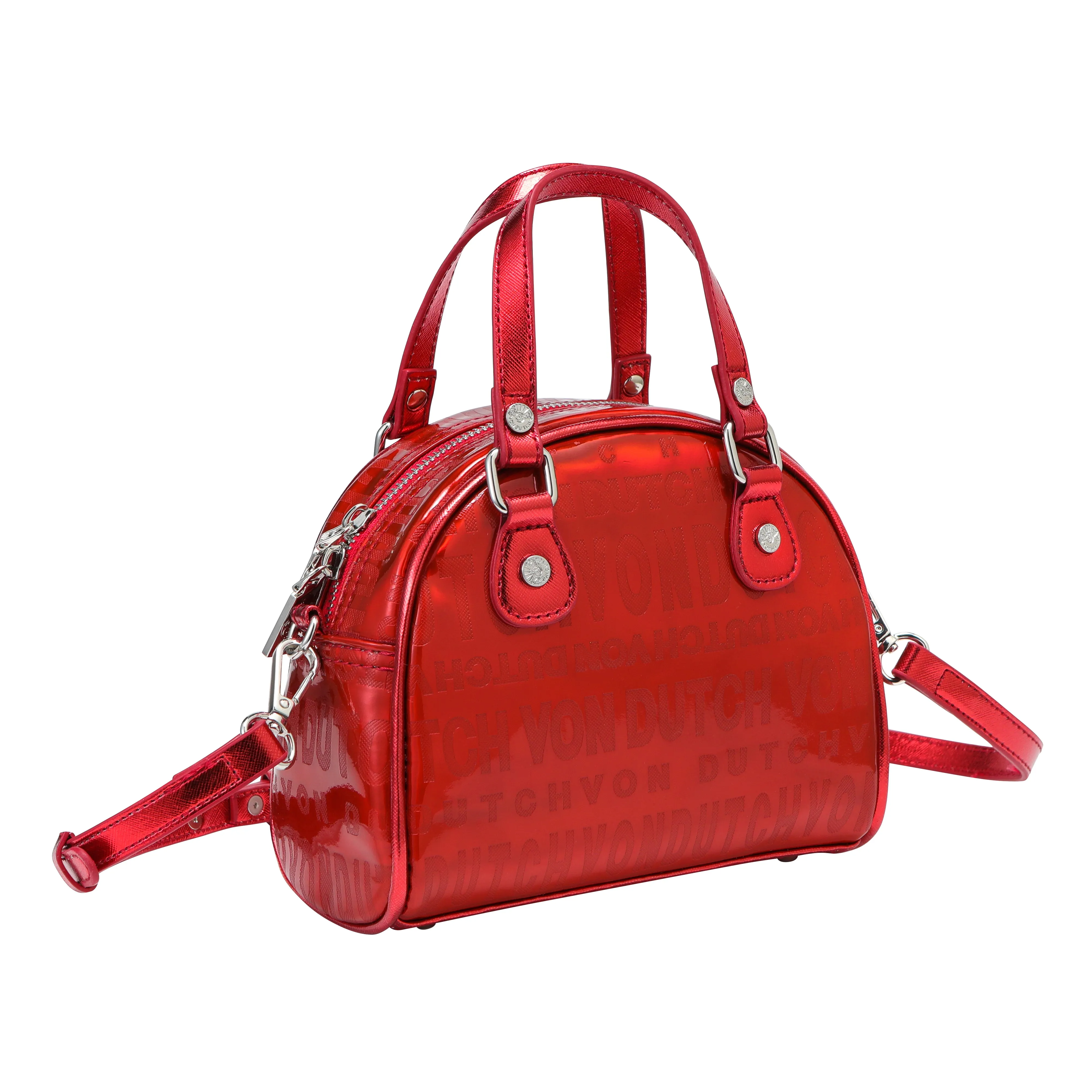 Metallic Red Reflective Bowling Bag sold by Von Dutch product image thumbnail 4