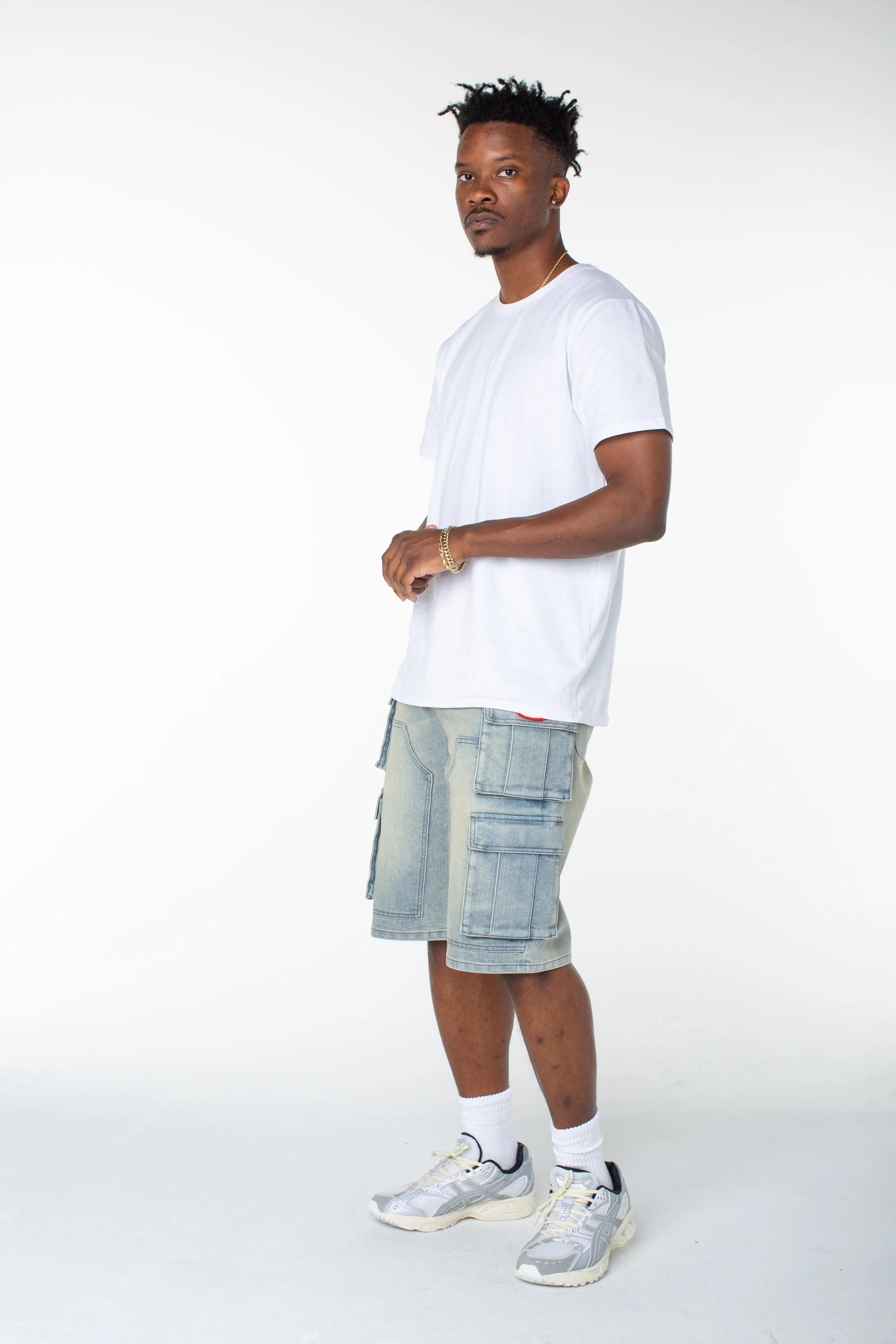 MENS CANVAS CARGO SHORT - DISTORTED WASH sold by Von Dutch product image thumbnail 5