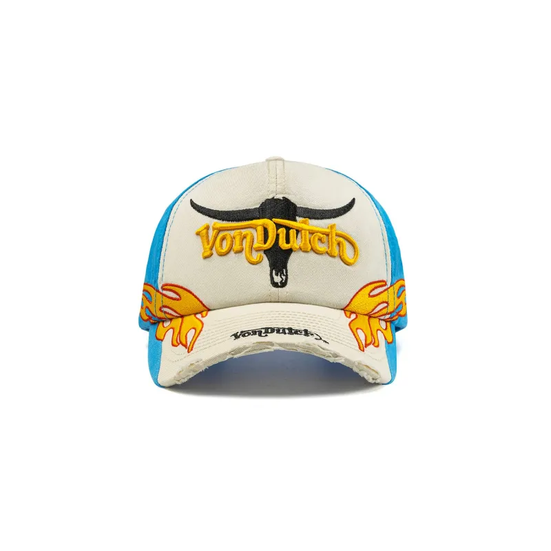 Bronco 6 Panel Hat - White made by Von Dutch