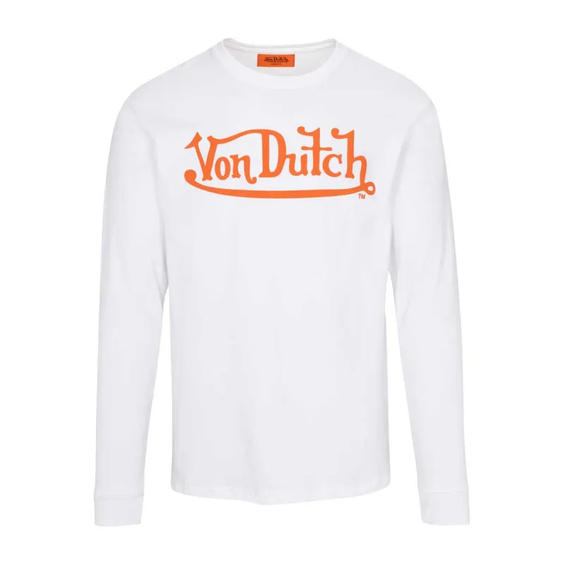 Authentics Huntington Beach White LS Tee sold by Von Dutch