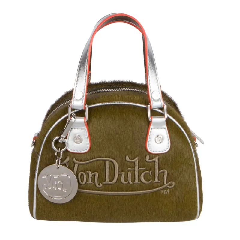 Green Pony Hair Leather Von Dutch Paris Bowling Bag sold by Von Dutch