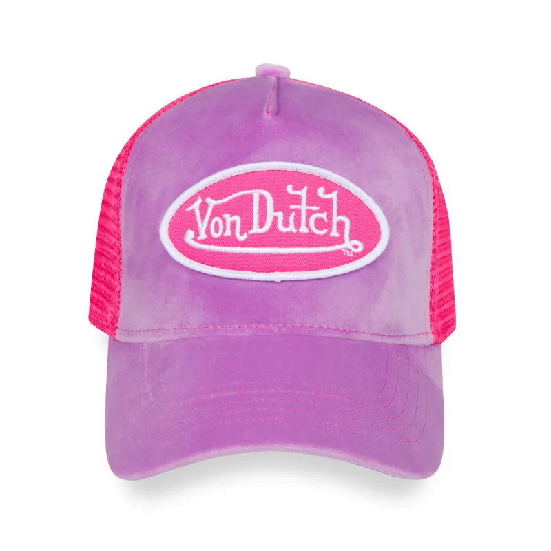 Bubblegum Crush Velvet Trucker sold by Von Dutch