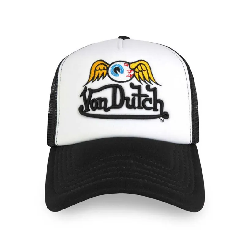 Flying Eyeball Wordmark Trucker Hat sold by Von Dutch