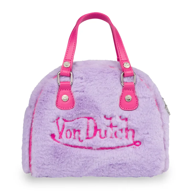 Vegan Bubblegum Furry Small Bowling Bag sold by Von Dutch