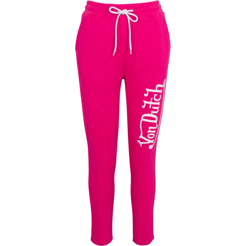 Von Dutch Originals Logo Women's Fuschia Joggers sold by Von Dutch