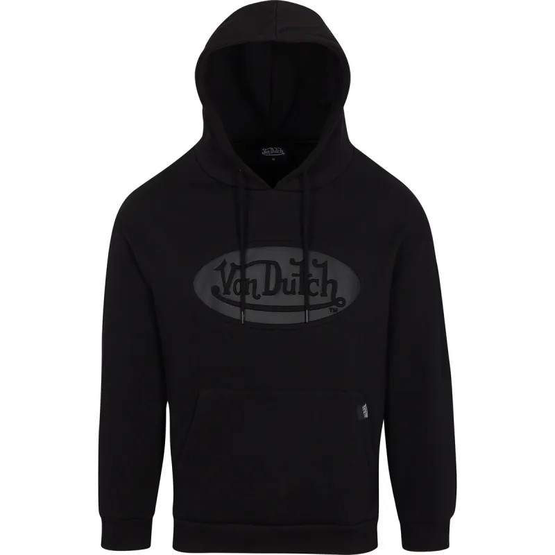 Unisex Black on Black Hoodie sold by Von Dutch