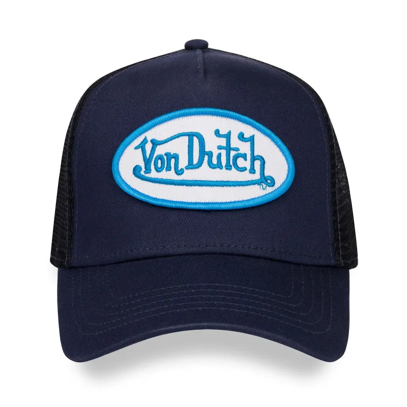 Navy, Blue & White Trucker Hat sold by Von Dutch