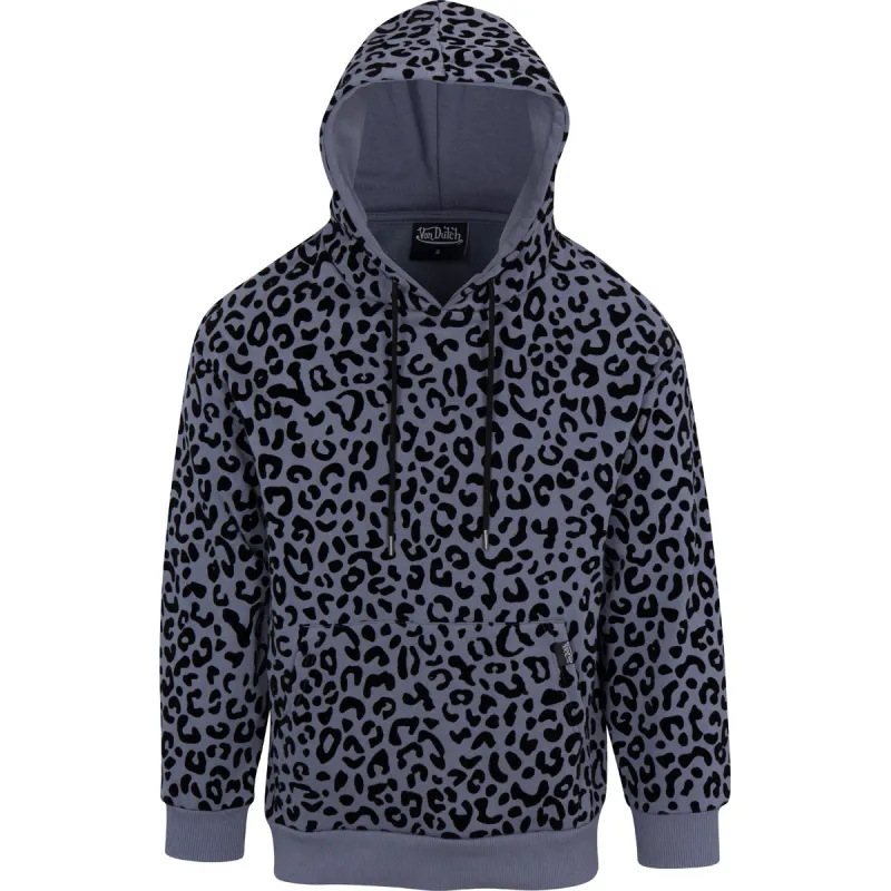 Unisex Blueberry Cheetah Print Hoodie sold by Von Dutch