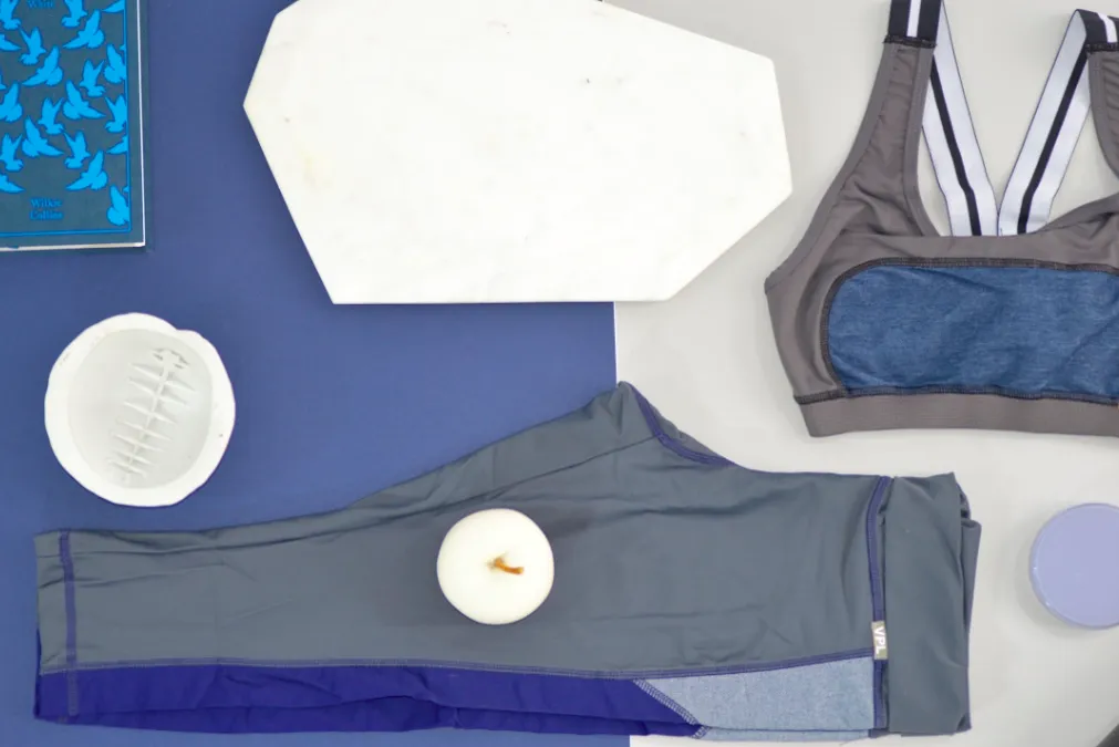 Cortex Bra: Charcoal x Blue Denim sold by VPL product image thumbnail 2