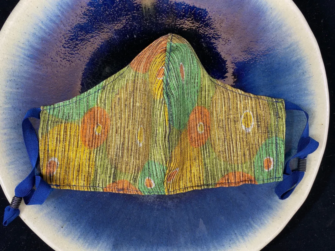 Japanese Vintage Kimono Mask (Aki Midori) sold by VPL