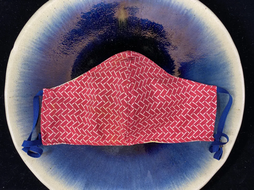 Japanese Vintage Kimono Mask (Higaki) sold by VPL