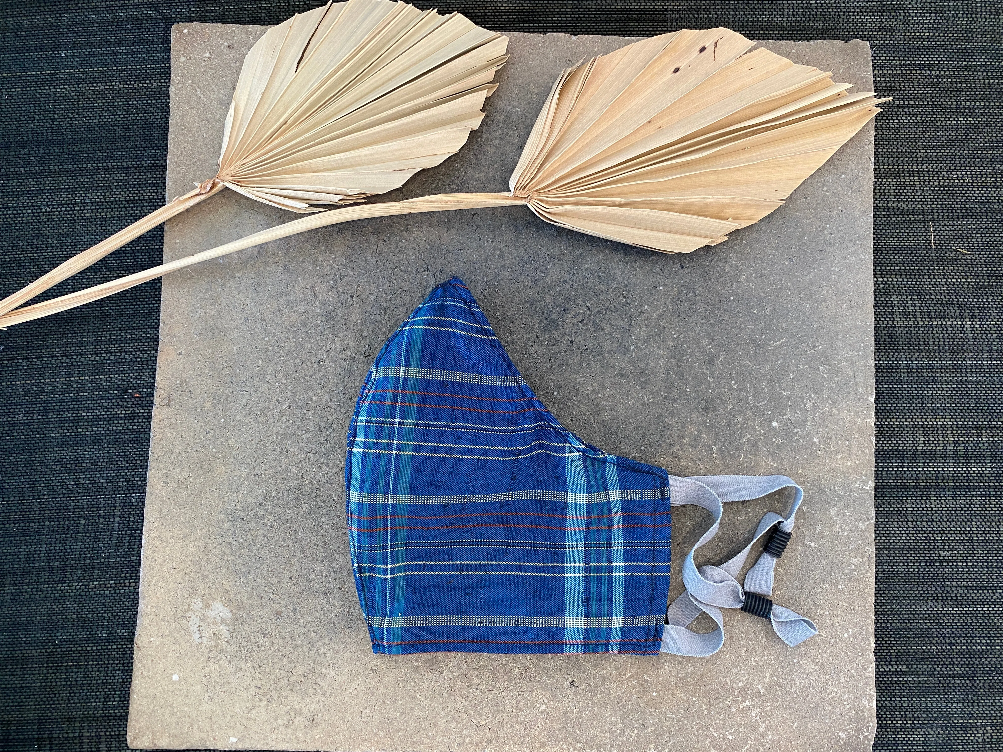 Japanese Kasuri Mask (Konnezu Plaid) sold by VPL product image thumbnail 4