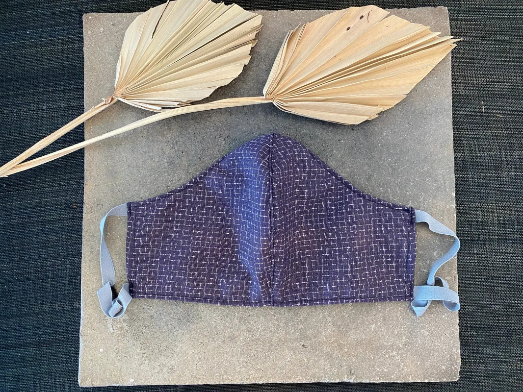 Japanese Kasuri Mask (Hatobairo Kasuri) made by VPL