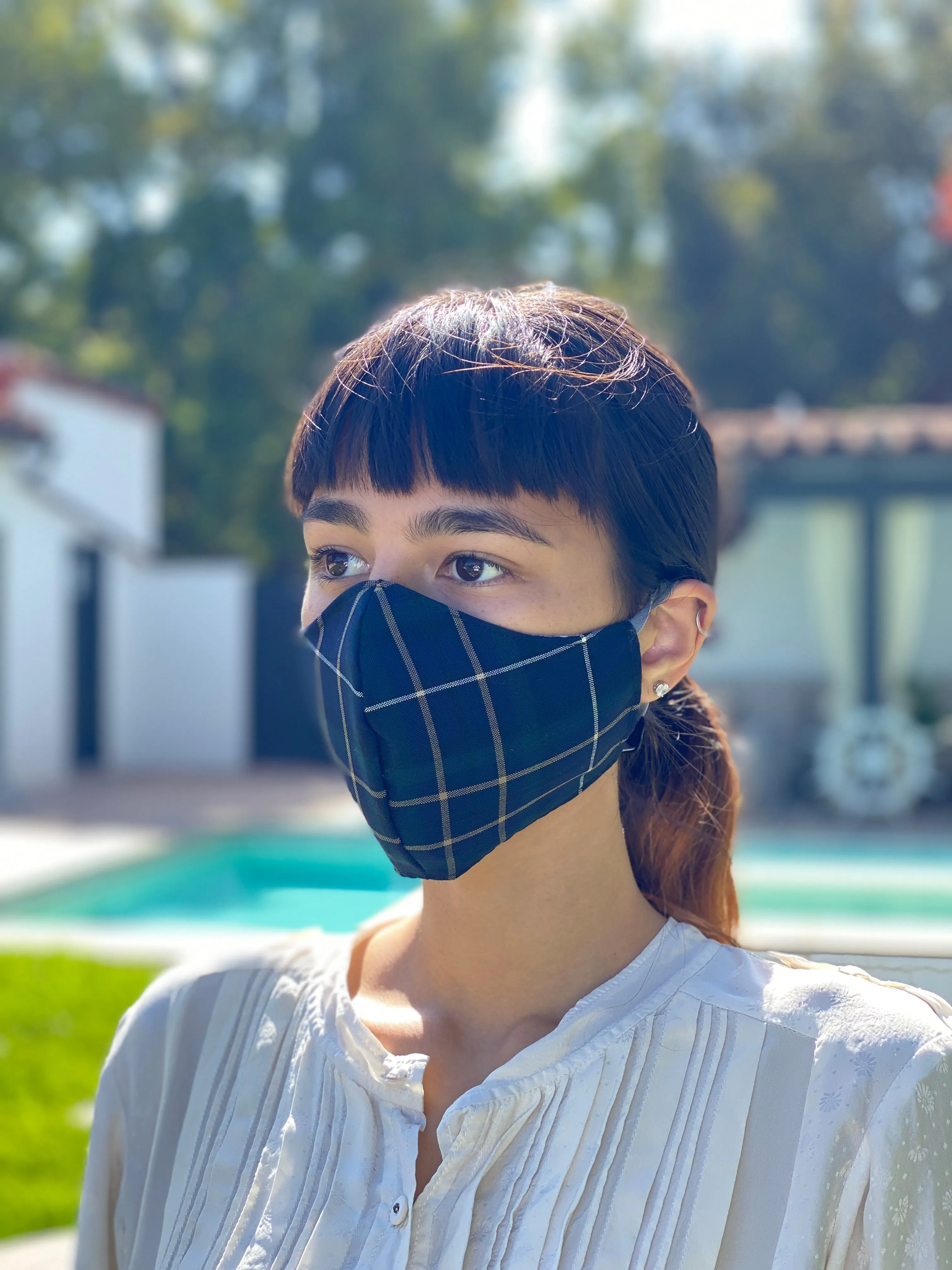 Back to Work Tartan Plaid Masks sold by VPL product image thumbnail 3