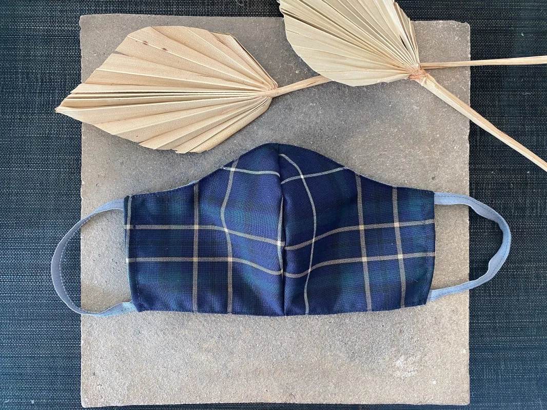 Back to Work Tartan Plaid Masks sold by VPL