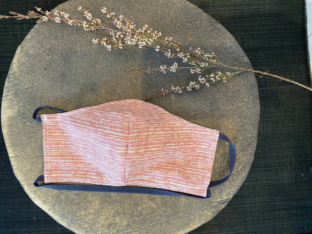 Japanese Cotton Mask (Usubeni Stripe) sold by VPL