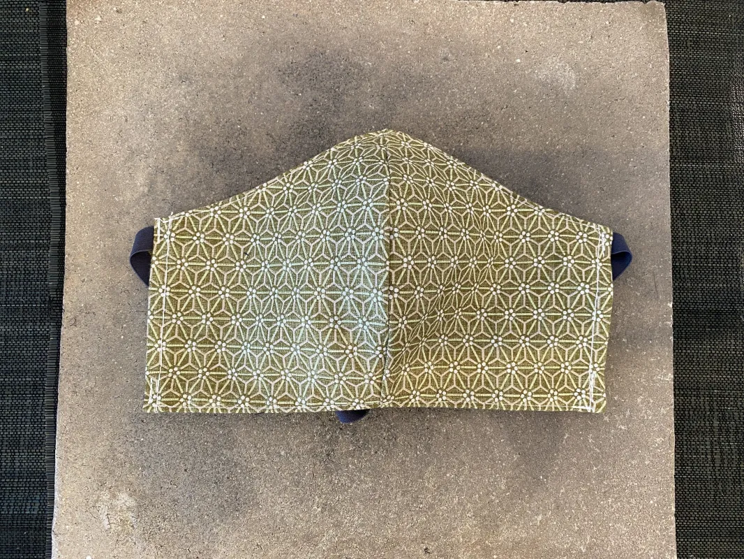 Japanese Cotton Mask (Uguisu Asanoha) sold by VPL