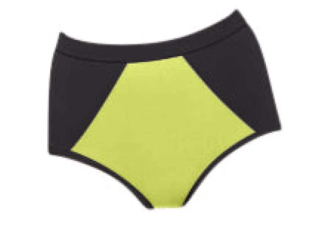 Eclipse Swim Bottom: Lemon Lime sold by VPL