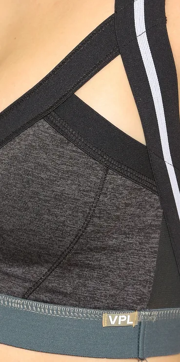 Insertion Bra W: Charcoal Marl sold by VPL product image thumbnail 4