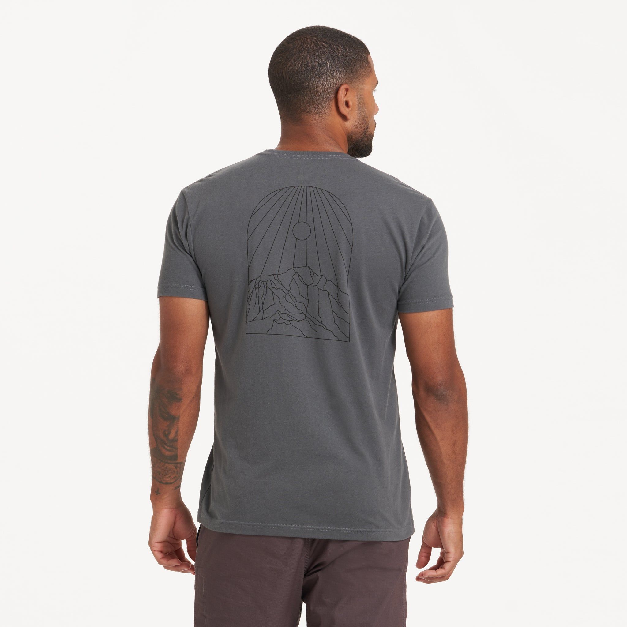 Mountain Peak Tee | Charcoal sold by Vuori product image thumbnail 2