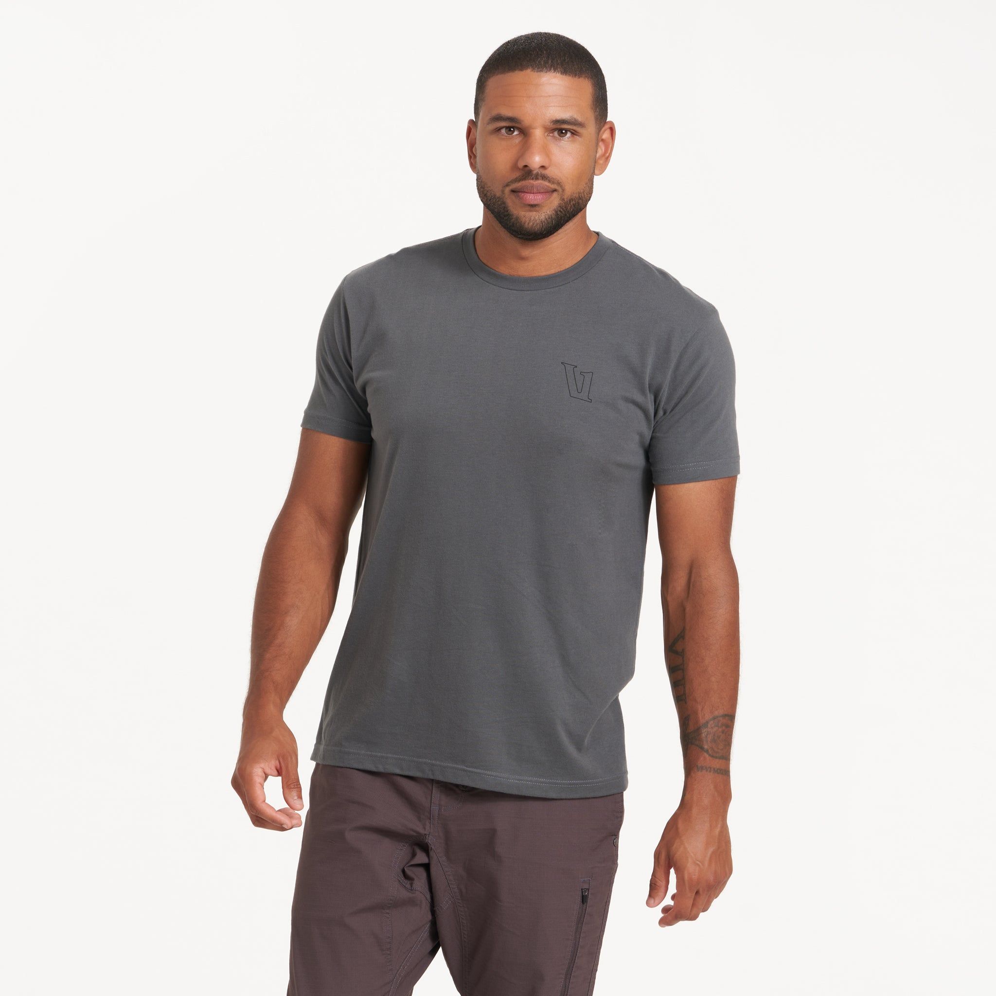 Mountain Peak Tee | Charcoal sold by Vuori product image thumbnail 3