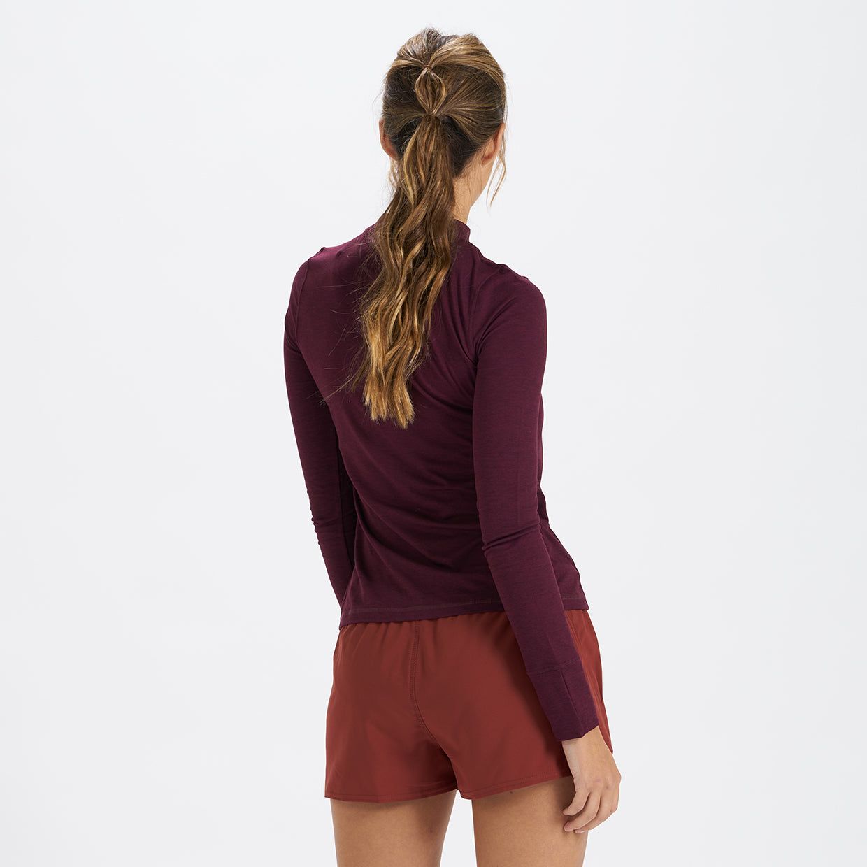 Long-Sleeve Lux Tee | Cerise Heather sold by Vuori product image thumbnail 3