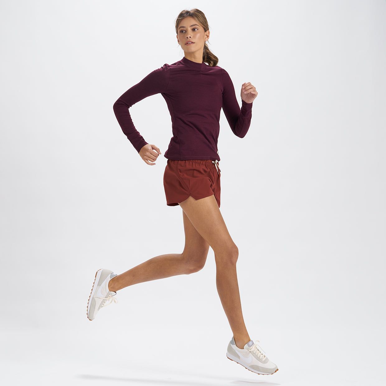 Long-Sleeve Lux Tee | Cerise Heather sold by Vuori product image thumbnail 4